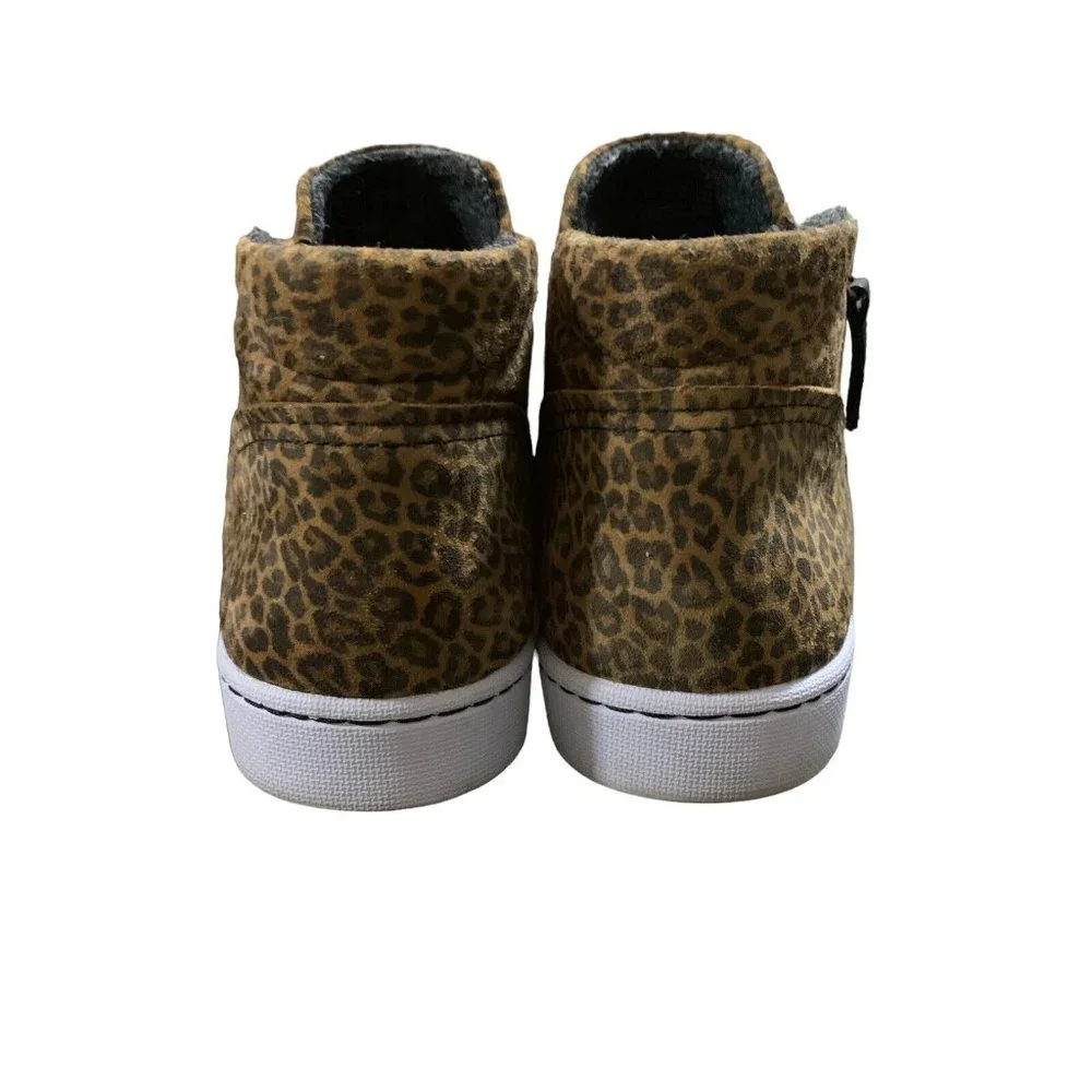 Clarks Pawley Adwin Cheetah Suede Ankle ZipUp Sneaker Bootie Women's 8.5M (NWOB) - Picture 2 of 5
